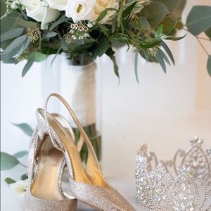 Sparkly Michael Kors Pumps - glitter chain Mesh